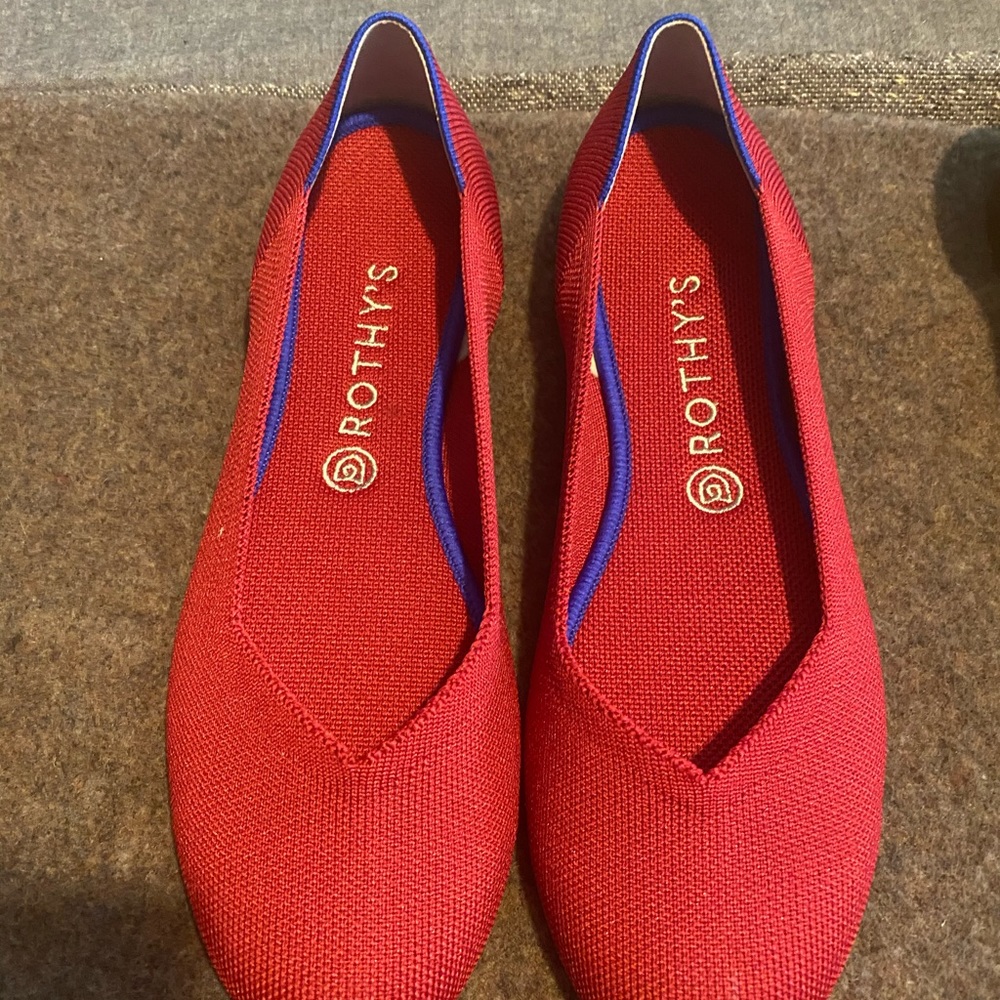 Rothys Red shoes